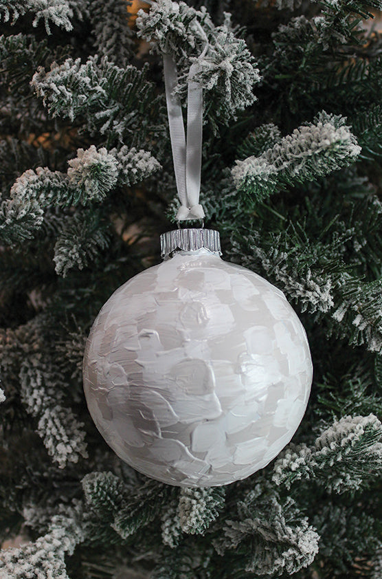 Checkered Hand-Painted Ornament I