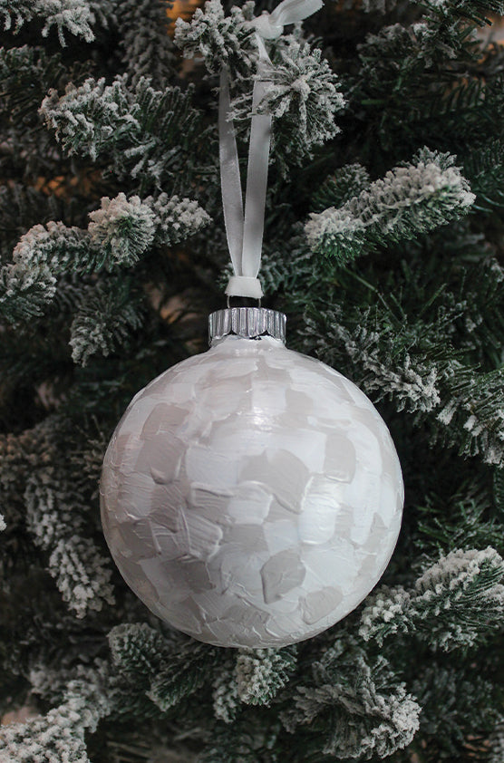 Checkered Hand-Painted Ornament I