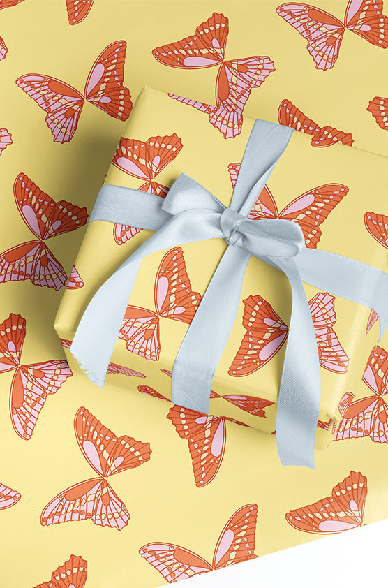 Fluttering Away Wrapping Paper