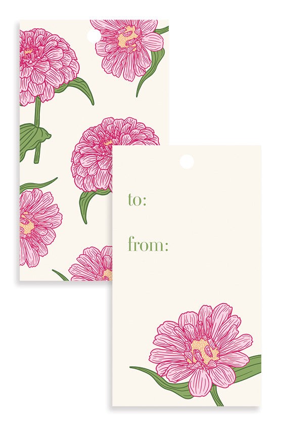 Zinnia Dreams Gift Tags
