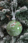 Mixed Greenery Hand-Painted Ornament