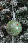 Mixed Greenery Hand-Painted Ornament