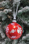 Peppermint Candy Hand-Painted Ornament