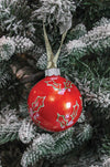 Holly Leaves Hand-Painted Ornament - Small