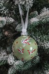 Mistletoe Hand-Painted Ornament - Small