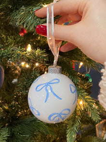  Blue Bow Ornament