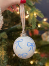 Blue Bow Ornament