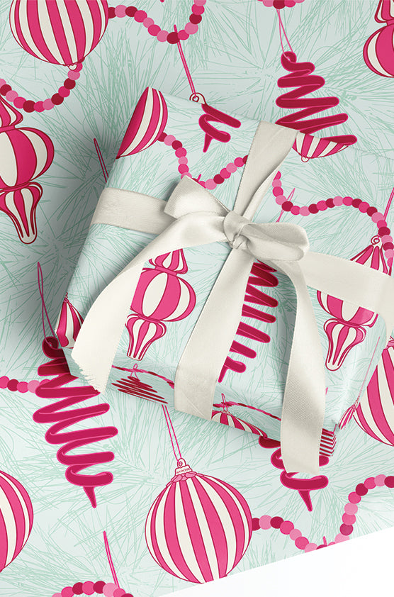 Assorted Ornaments Wrapping Paper
