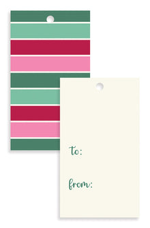 Confectionery Stripes Gift Tags